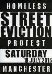 Manchester Homeless Camp Rally Piccadilly Gardens